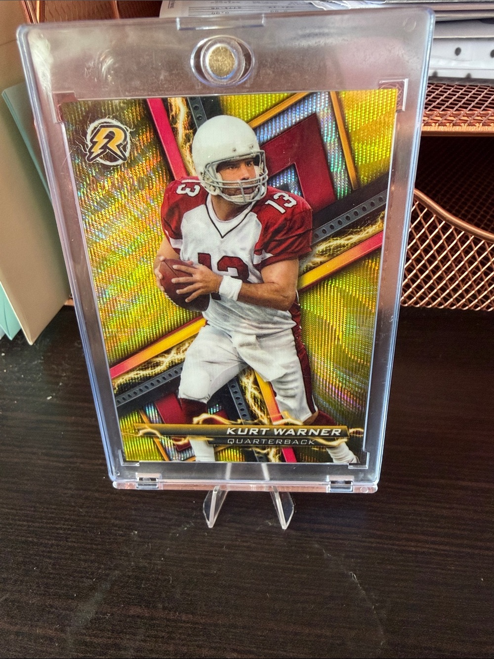 Kurt Warner Quarterback Football Trading Card - Red & White